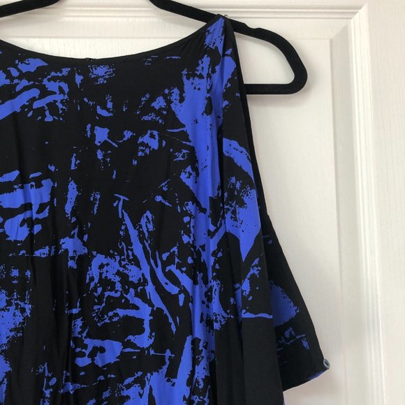 Nicole Miller Blue/Black Dress - Size S - Picture 8 of 16